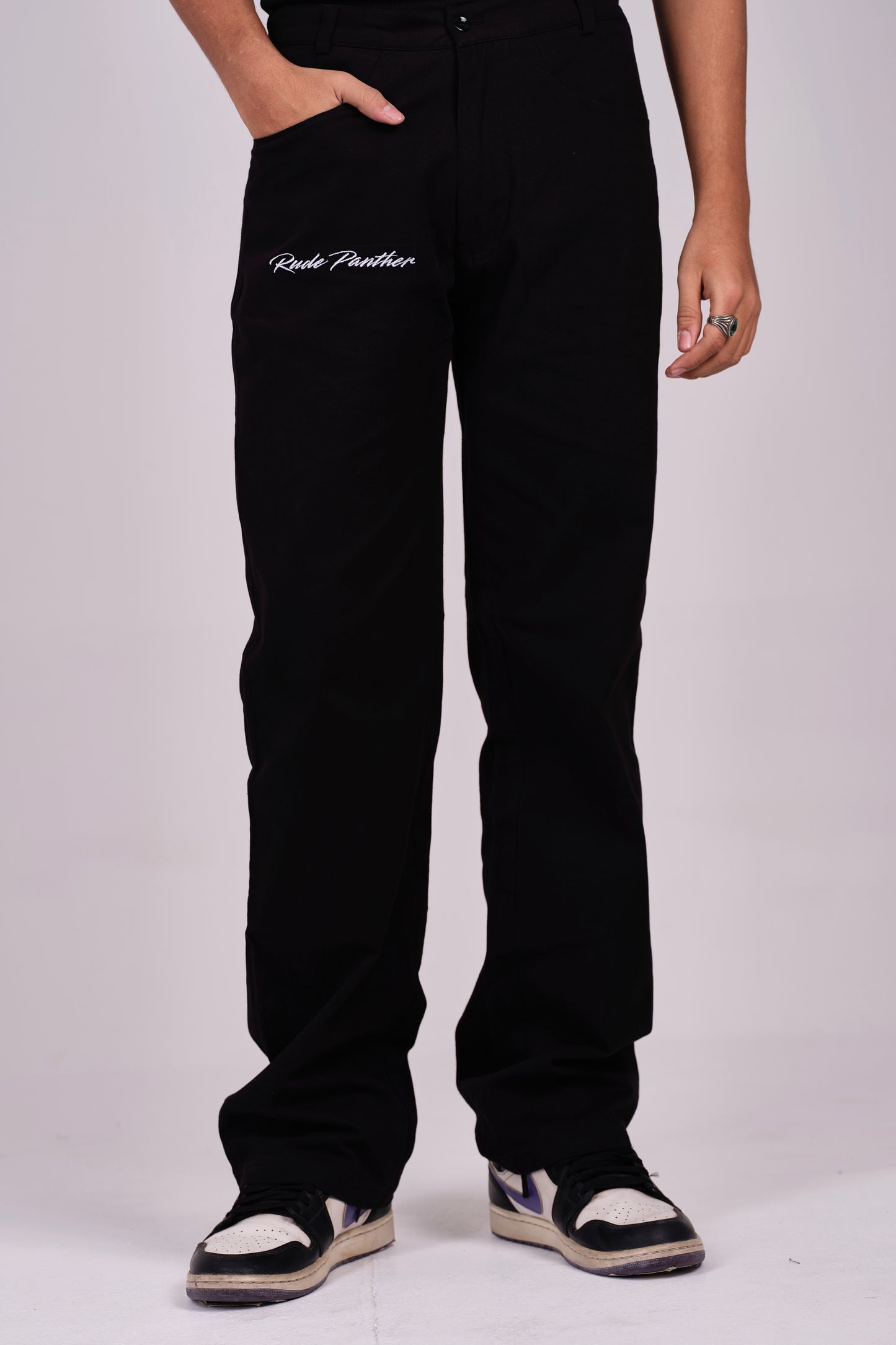 Don-Grade Carbon Black Baggy Pants