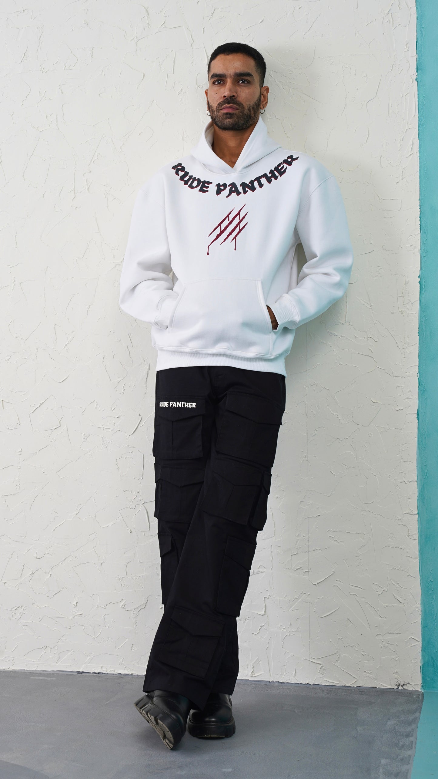 White Furious Tiger Hoodie