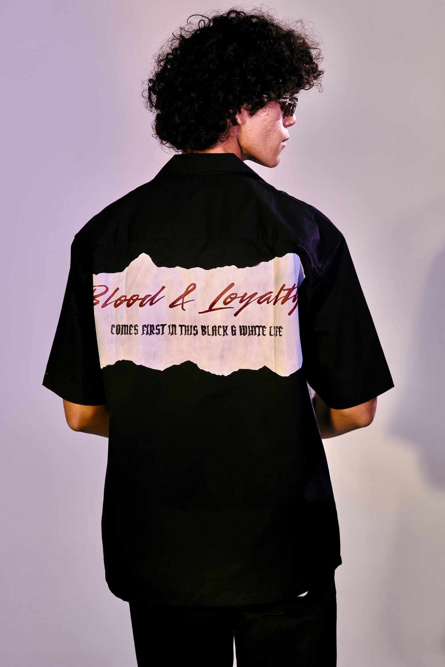 Omertà Drip Hand-Painted Shirt