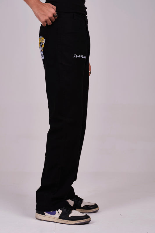 Don-Grade Carbon Black Baggy Pants