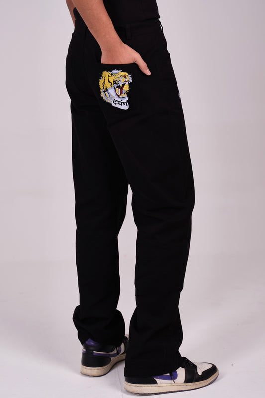 Don-Grade Carbon Black Baggy Pants
