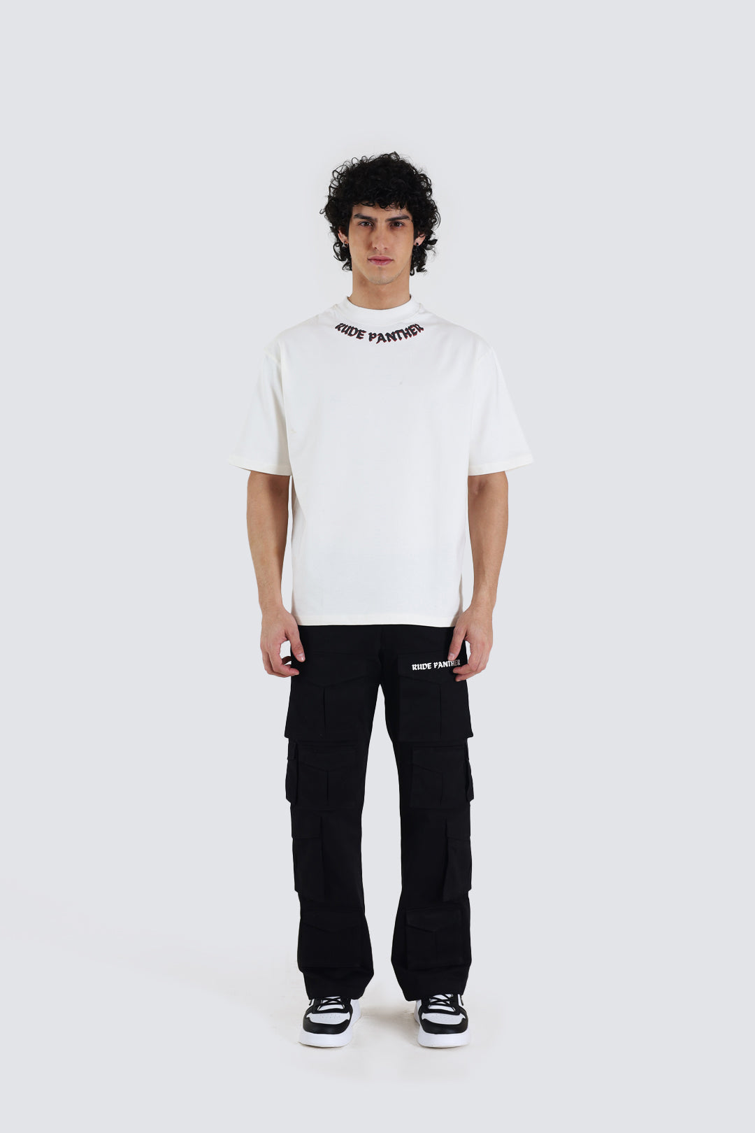 14 Pocket Black Baggy Unisex Cargo Pants