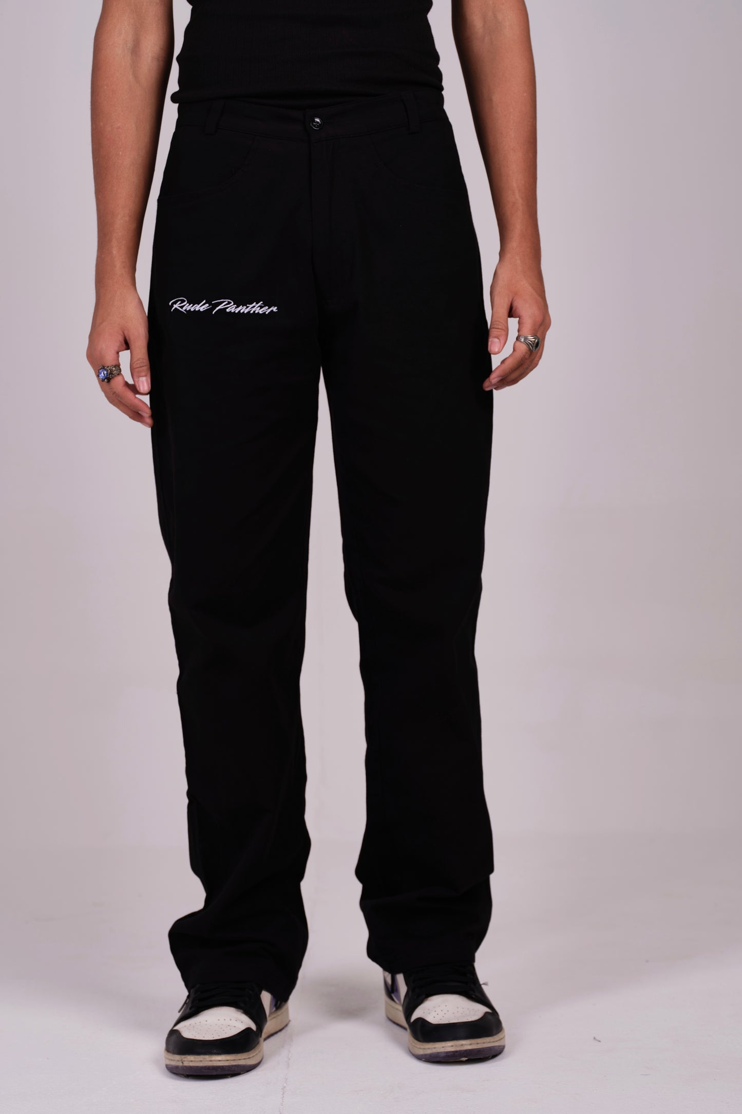 Don-Grade Carbon Black Baggy Pants