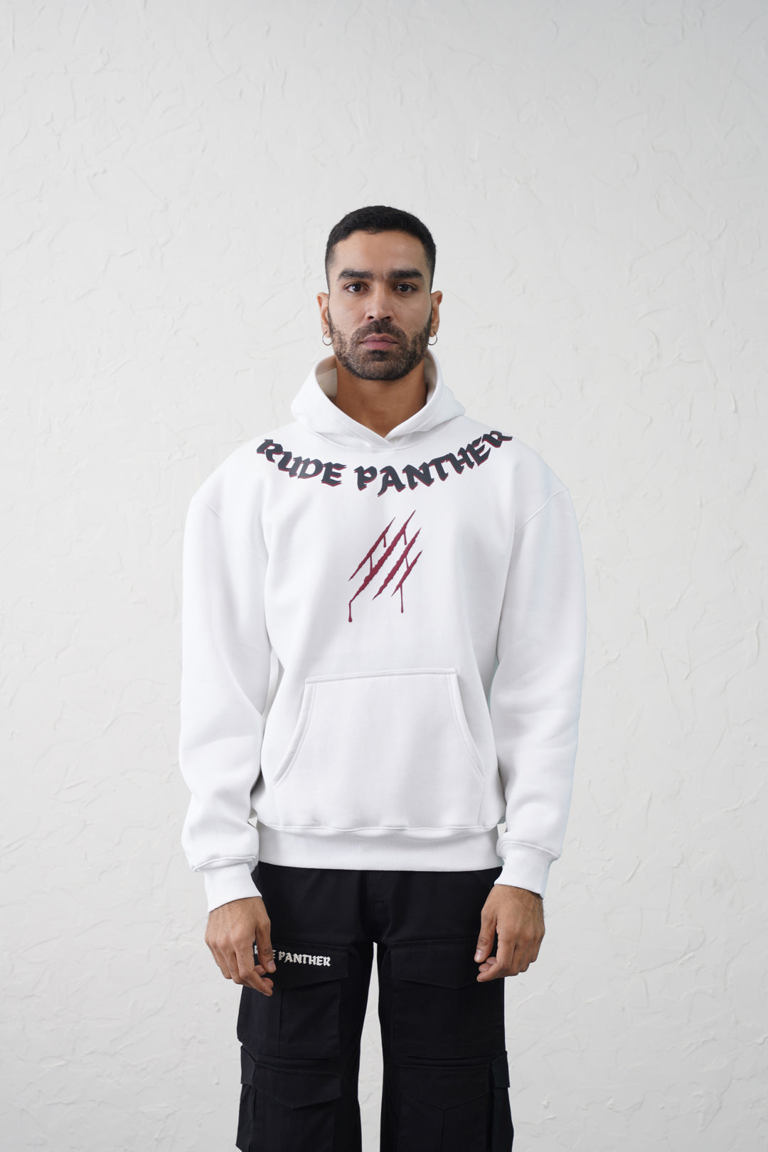 White Furious Tiger Hoodie