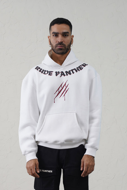 White Furious Tiger Hoodie