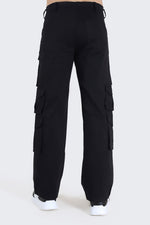 14 Pocket Black Baggy Unisex Cargo Pants