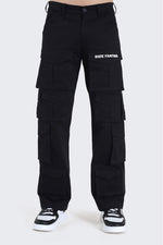 14 Pocket Black Baggy Unisex Cargo Pants