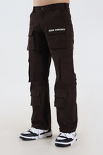 11 Pocket Taupe Brown Baggy Unisex Cargo Pants