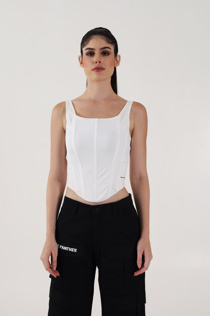 White Corset Top